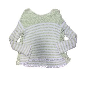Free people light green striped sweater